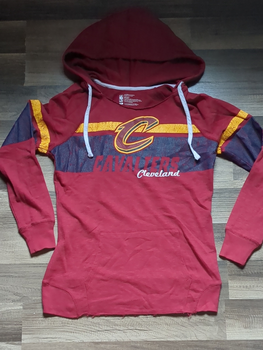 NBA Cleveland Cavaliers Women's Hooded Sweatshirt - Red, Gold, Navy